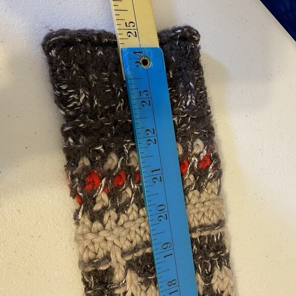 Free People Fair Isle Chunky Knit Boxy Oversized Sweater SP Wool Blend OldMoney - Picture 3 of 8